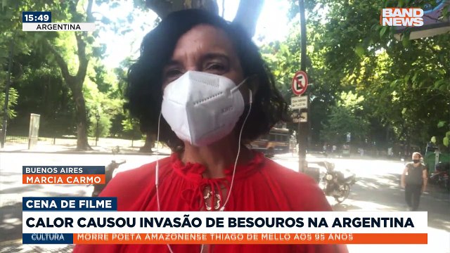Especialistas explicaram que a invasão de milhões de besouros em uma província na Argentina, perto de Buenos Aires, foi provocada pela onda de calor extremo. Direto da capital argentina, a correspondente Marcia Carmo traz as informações.