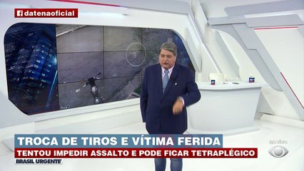 Tentou impedir assalto e pode ficar tetraplégico.