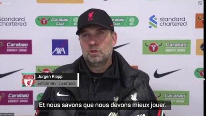 Liverpool - Klopp : "Nous savons que nous devons faire mieux"