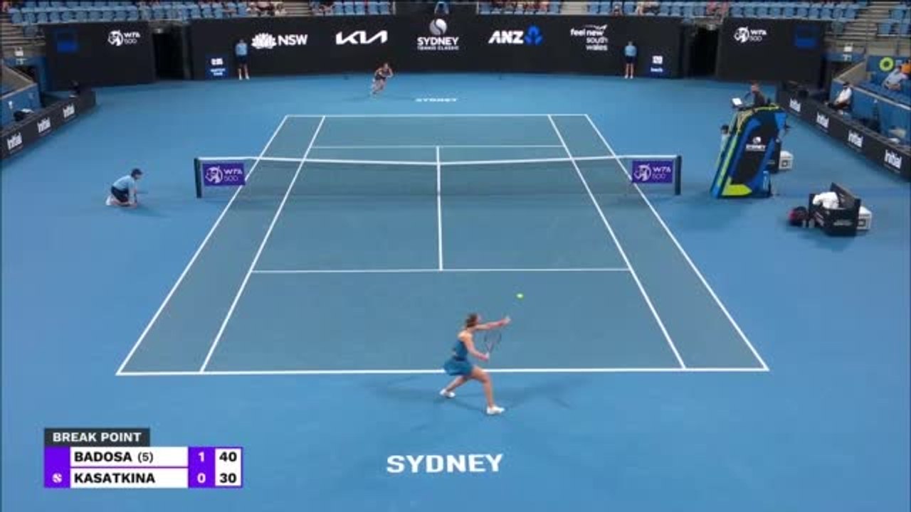 Highlights: Badosa im Finale von Sydney