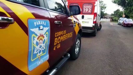 Idosa é socorrida por equipes do Siate e do Samu no Bairro Cancelli