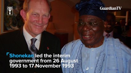 Chief Ernest Shonekan, GCFR (May 9, 1936 - January 11, 2022)