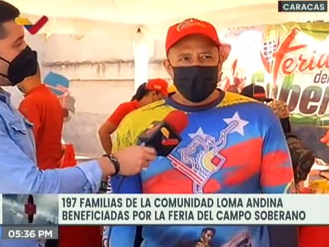 Caracas | 197 familias fueron atendidas por la Feria del Campo Soberano en la comunidad Loma Andina