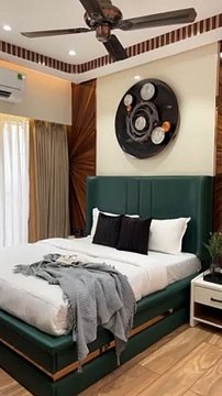 Modern style Interior design in master bedroom,