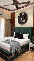 Modern style Interior design in master bedroom,