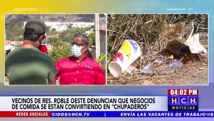 Vecinos de Res. Roble Oeste denuncian que negocios están convirtiendo en chupaderos