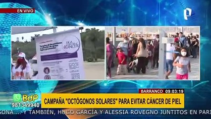 Para prevenir el cáncer a la piel se realiza campaña “Octógonos Solares”