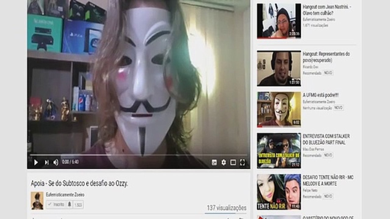 Caçando Youtubers Mendigos  Terça Livre  Resp Ao Eufemisticamente Zoeiro