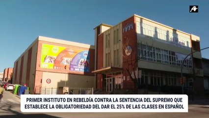 Un instituto de Manresa, el primero en rebelarse oficialmente contra el 25% de castellano