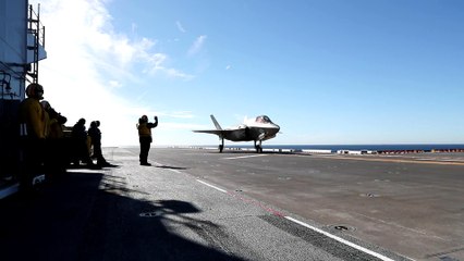 F-35B First Launches & Recovery aboard LHA 7 USS Tripoli • Pacific Ocean • Jan 11 2022
