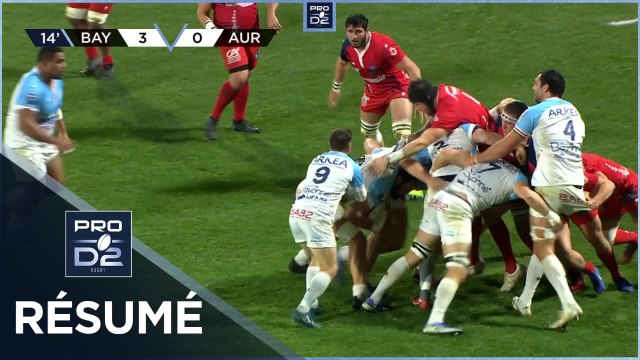PRO D2 - Résumé Aviron Bayonnais-Stade Aurillacois: 31-6 - J17 - Saison 2021/2022