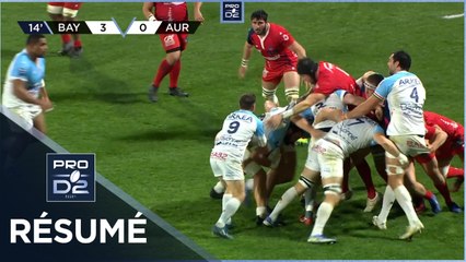 PRO D2 - Résumé Aviron Bayonnais-Stade Aurillacois: 31-6 - J17 - Saison 2021/2022