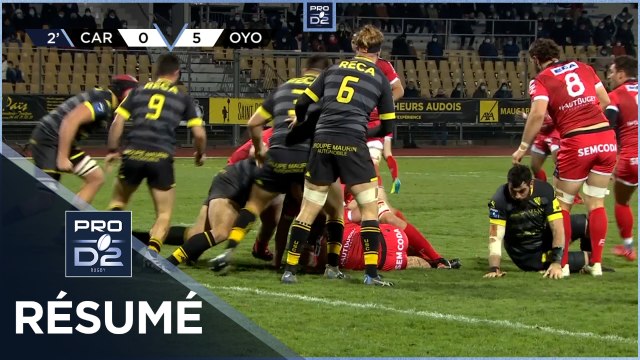 PRO D2 - Résumé US Carcassonne-Oyonnax Rugby: 13-32 - J17 - Saison 2021/2022