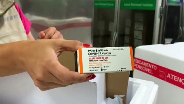 Cascavel recebe primeiras doses da vacina contra a Covid-19 para crianças