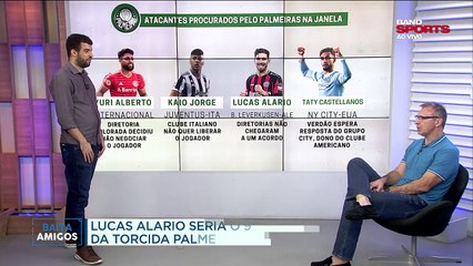 Comentarista destacou a necessidade de o Verdão buscar um atacante nesta janela de transferências.