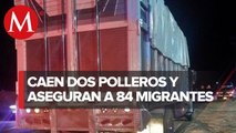 Rescatan a 84 migrantes en Oaxaca; detienen a presuntos 'polleros'