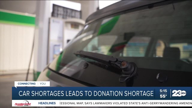 Car shortages leads to donation shortage