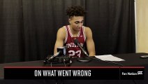 Trayce Jackson-Davis Answers Questions Following Indiana Basketball's Loss to Iowa