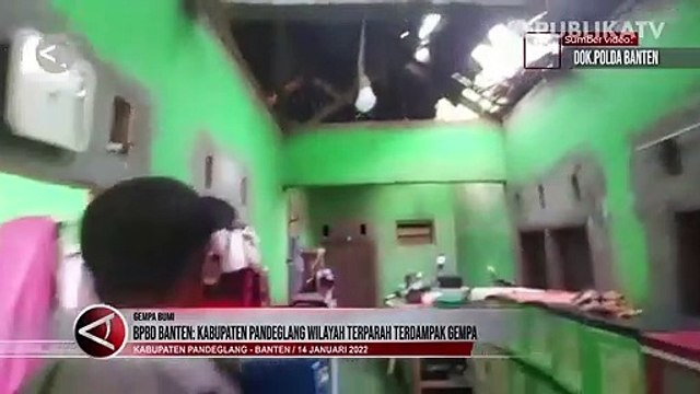 Kabupaten Pandeglang Jadi Wilayah Terparah Terdampak Gempa
