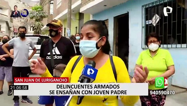 Delincuencia imparable en SJL: delincuentes asaltan a padre de familia a pocos metros de vivienda