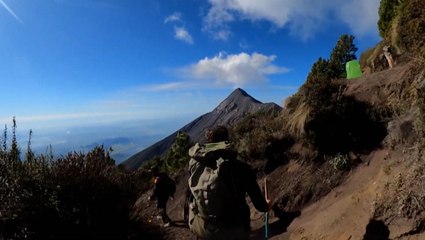 Hundreds of tourists a day scale this volcano to witness an eruption in-person