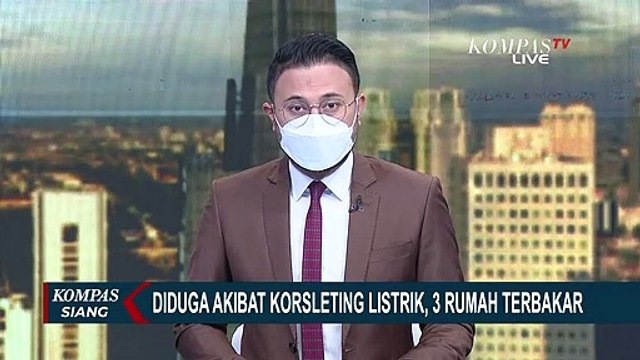 Tiga Rumah di Komplek Dinas Lingkungan Hidup Terbakar, Api Diduga Dipicu Korsleting Listrik!