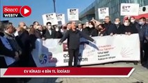 Bursa'daki EYT eyleminde Suriyeli mülteci yüksek ev kirasına tepki gösterdi