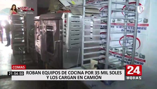 Comas: delincuentes se llevan equipos de cocina valorizados en 35 mil soles