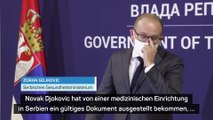 Gesundheitsministerium: “Djokovics Bescheid gültig”