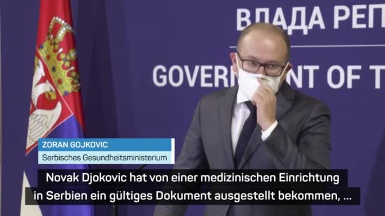 Gesundheitsministerium: “Djokovics Bescheid gültig”