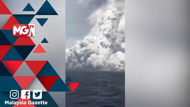 Amaran Tsunami Di Tonga Selepas Gunung Berapi Bawah Laut Meletus