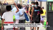 La Victoria: obras abandonadas del Metro de Lima afectan a vecinos