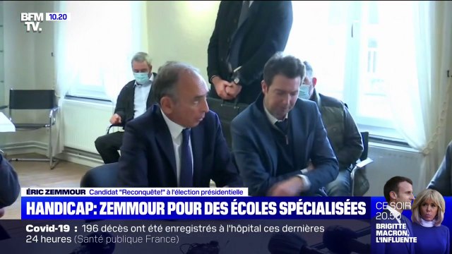 Handicap à l'école: Éric Zemmour souhaite des établissement spécialisés et dénonce l'obsession de l'inclusion