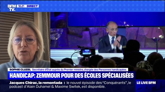Handicap à l'école: Sophie Cluzel très en colère et consternée par la vision de la société d'Éric Zemmour
