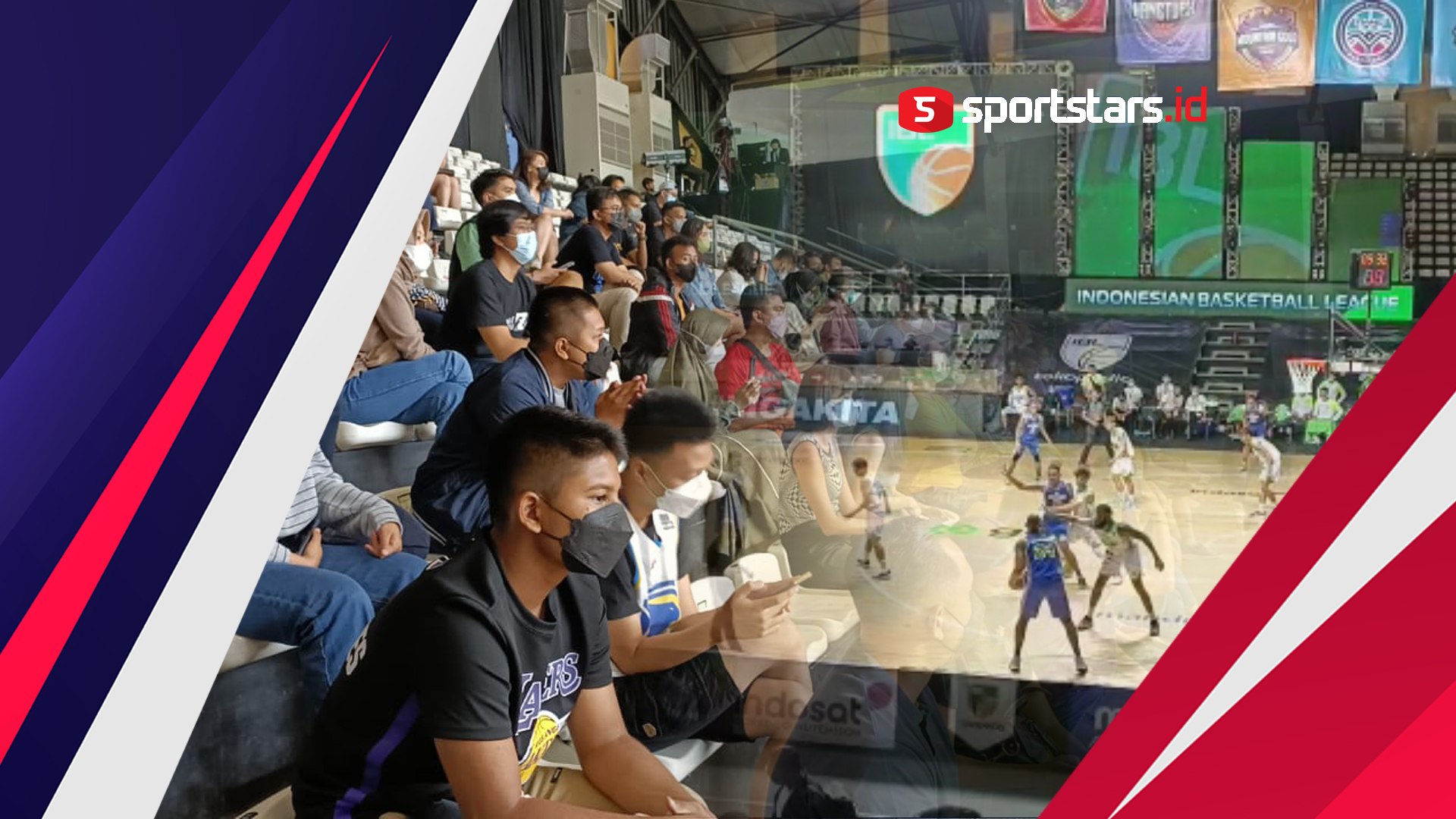 ⁣Antusias Penonton Hadiri Pertandingan Indonesian Basketball League 2022 dengan Prokes Ketat