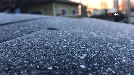 Erzincan'da soğuk hava etkisini gösterdi