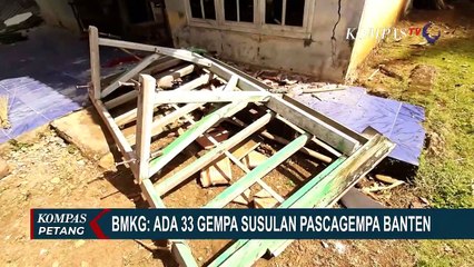 Terjadi Gempa Susulan di Banten Sebanyak 33 Kali, Terbesar Mencapai Magnitudo 5,7