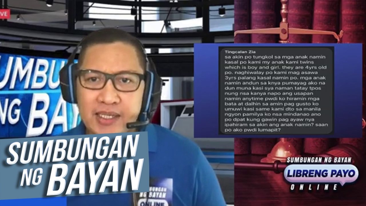 Sumbungan Ng Bayan: Kanino dapat mapunta ang kustodiya sa mga anak kung ang mga magulang, naghiwalay na?