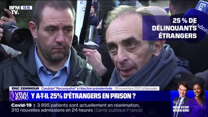 LA VÉRIF' - Y a-t-il 25% d'étrangers en prison, comme l'avance Éric Zemmour ?