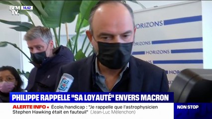 Édouard Philippe rappelle "sa grande loyauté" envers Emmanuel Macron