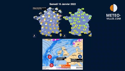 prévisions météo du samedi 15 janvier 2022