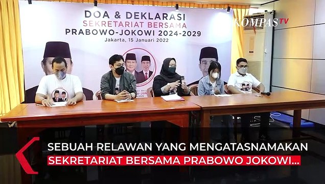 Relawan Sekretariat Bersama Prabowo Jokowi Deklarasi Soal Capres dan Cawapres 2024