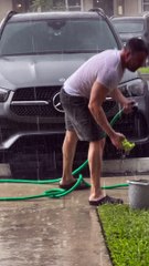 Storm Helps Make Car Squeaky Clean