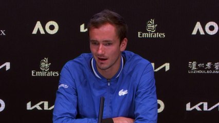 Open d'Australie 2022 - Daniil Medvedev : "In general this gave me, US Open title, a lot of confidence I want to say in my life and in my tennis life as well"