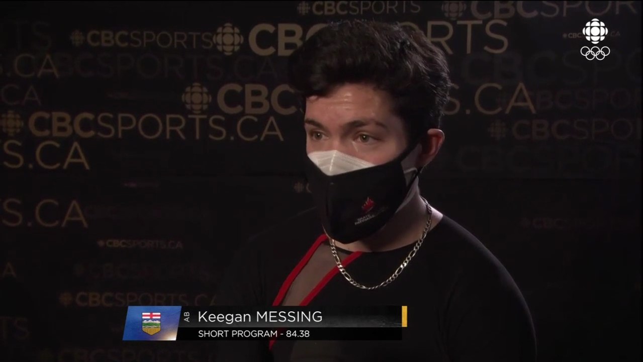 2022 Keegan Messing CFSC Post-SP Interview (Television Broadcast) 720p, 59fps