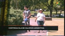 teleSUR Noticias 11:30 15-01: Continúa ola de calor en Argentina