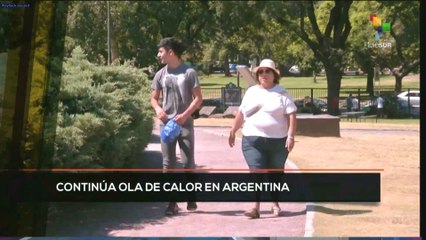 Скачать видео: teleSUR Noticias 11:30 15-01: Continúa ola de calor en Argentina