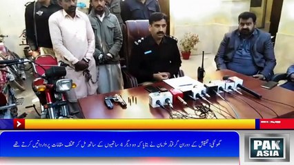 گھوٹکی: تھانہ اباڑو پولیس کی بڑی کارروائی، مبین الصوبائی گروپ  کے 2کارندے گرفتار