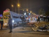 Mardin'de işçi taşıyan servis minibüsleri kaza yaptı, 11 kişi yaralandı