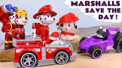 Paw Patrol Marshall Clones Marshall Toys Save the Day in this Family Friendly Full Episode English Stop Motion Toy Trains 4U Video for Kids with the Funny Funlings